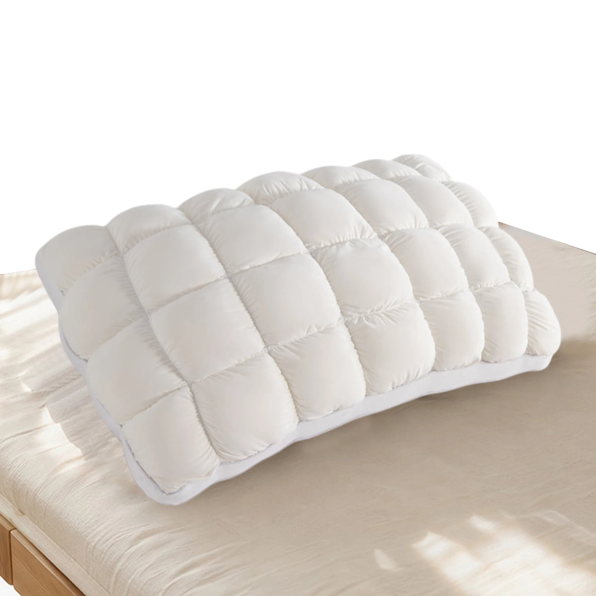 Cooling Bread Shape Pillow High Resilience Polyester Fiber Cervical Support Side Sleep Pillow
