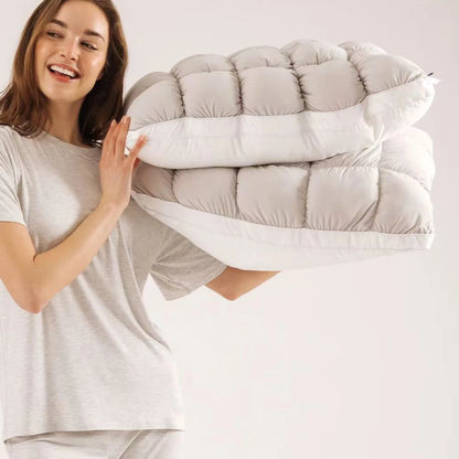 Cooling Bread Shape Pillow High Resilience Polyester Fiber Cervical Support Side Sleep Pillow